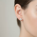 14K FOUR-POINTED STAR STUD EARRING X001242804