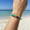 14K COLORFUL BAMBOO BANGLE BRACELET JW01A