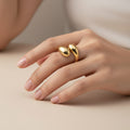 14K OPEN WRAP DESIGN RING WD4180A