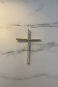 14K CROSS CZ  PENDANT