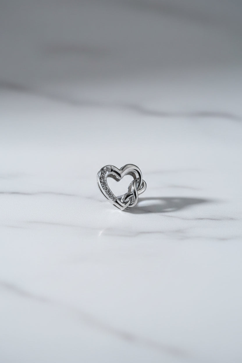 WHG INFINITY HEART CHARM PENDANT