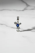 WHG ASTRONAUT CHARM PENDANT WITH BLUE GEMSTONE