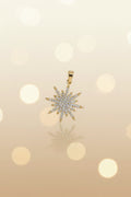 14K SUNBURST DESIGN PENDANT