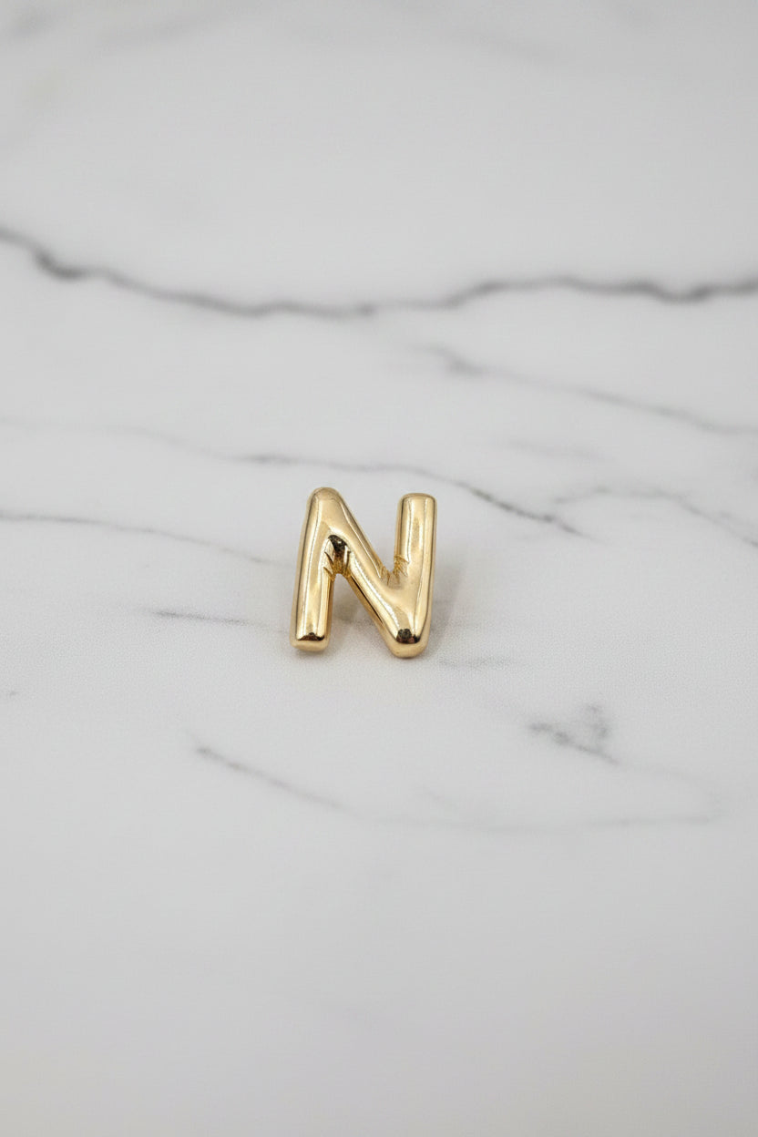 14K BUBBLE LETTER PENDANT - N 240704043105