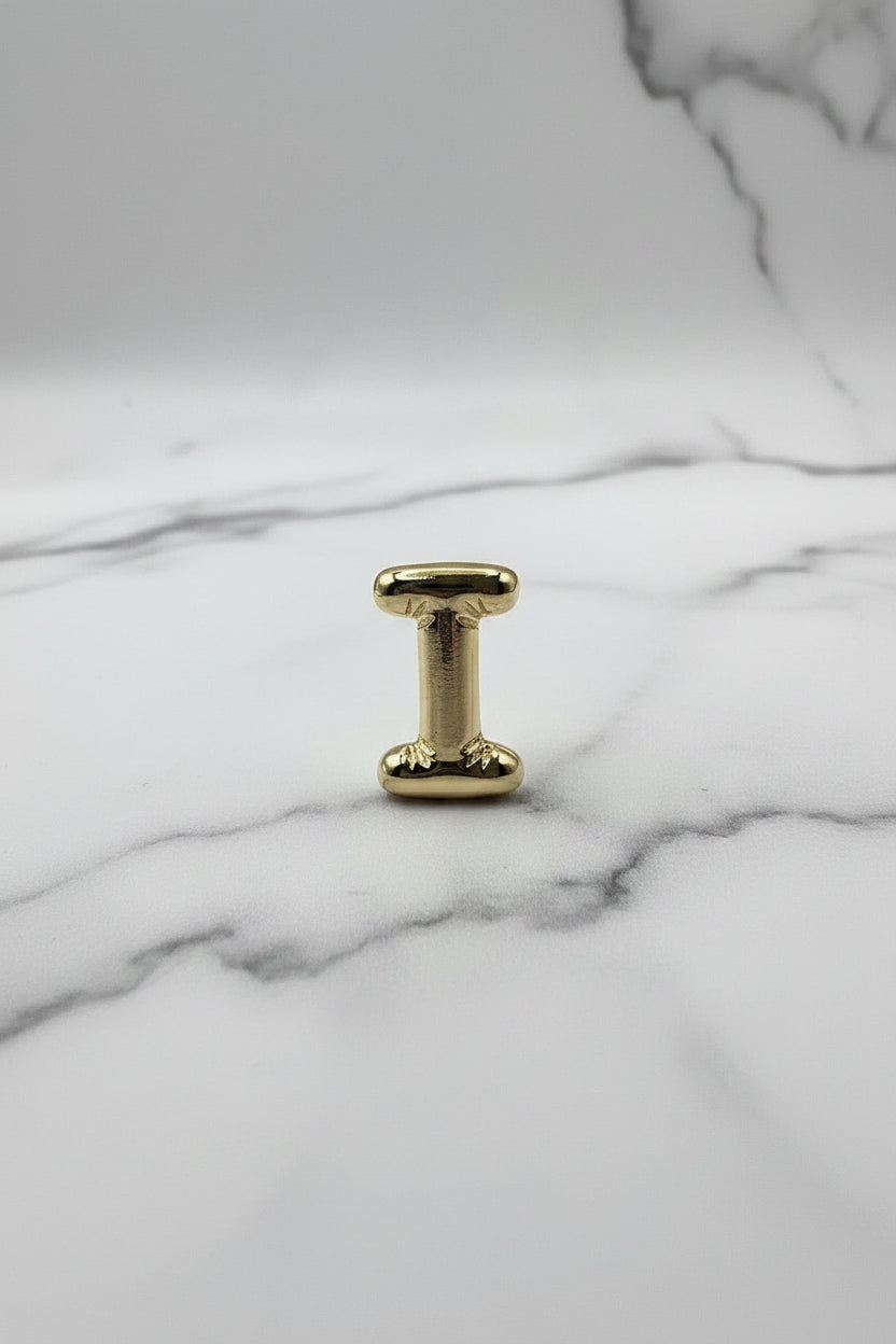 14K BUBBLE LETTER PENDANT - I 240704034541