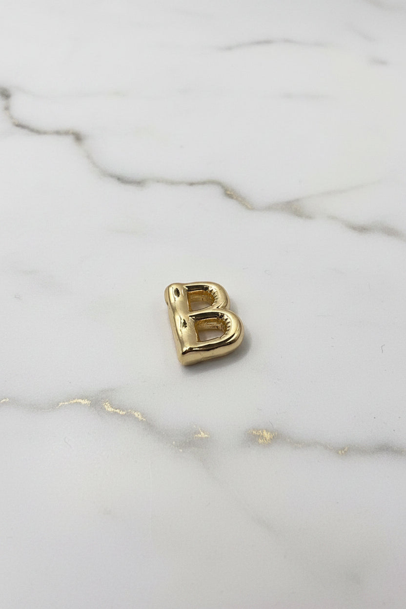 14K BUBBLE LETTER PENDANT - B  240704040667