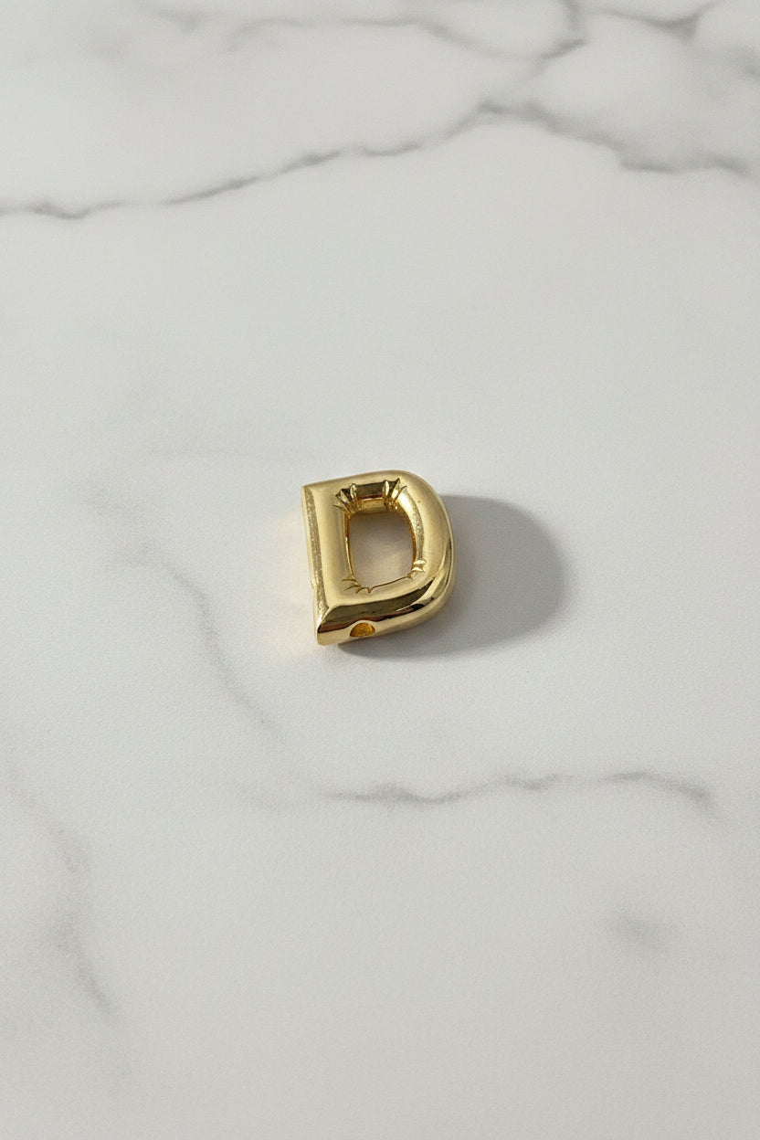 14K BUBBLE LETTER PENDANT - D 240704036406
