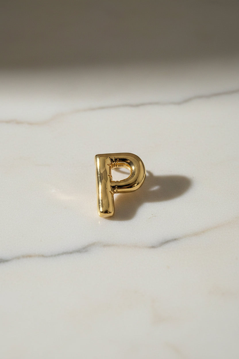 14K BUBBLE LETTER PENDANT - P 240704034231