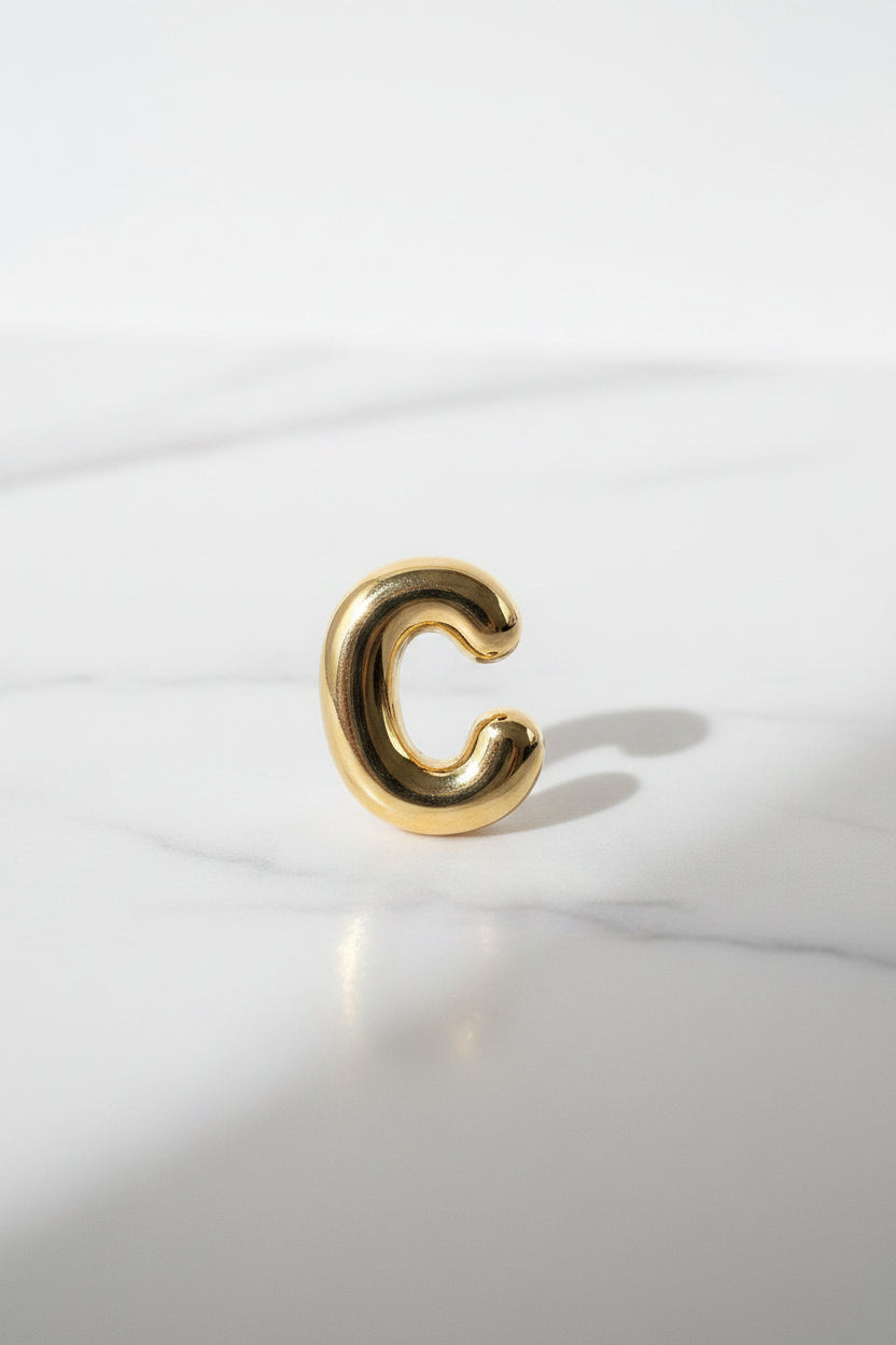 14K BUBBLE LETTER PENDANT - C 240704037751
