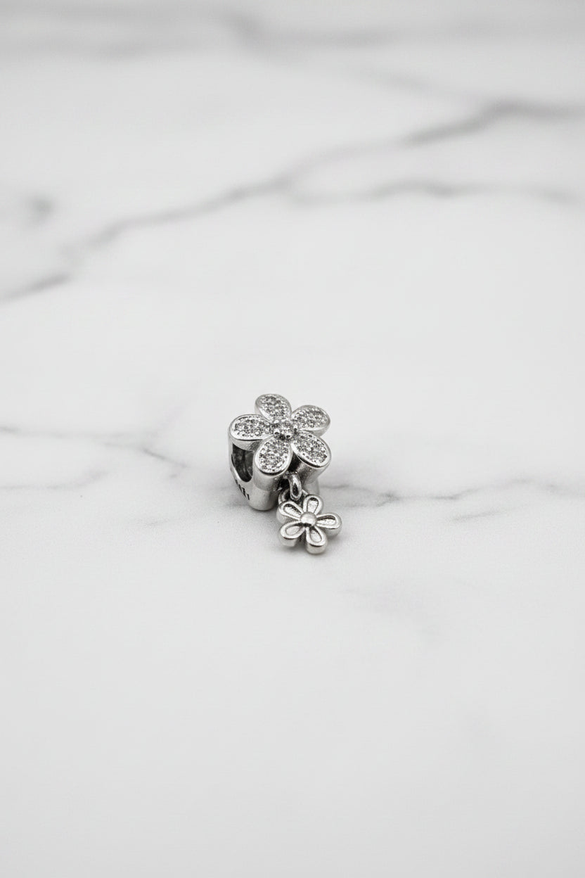 WHG PANDORA DAZZLING DAISY DUO DANGLE PENDANT
