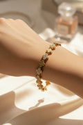 14K CLOVER-MOTIF LINK BRACELET MS-35690001