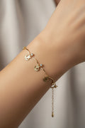 14K WAVY CHAIN BRACELET TH-02510002