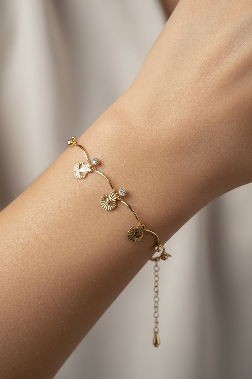 14K WAVY CHAIN BRACELET TH-02510002