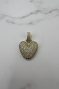 14K 3D CLEAR BUBBLE INITIAL PENDANT - V