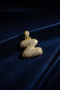 14K 3D CLEAR BUBBLE INITIAL PENDANT - Z