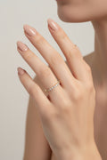 14K HALF ETERNITY BAND RING X001204391