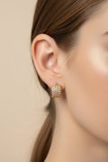 14K CHUNKY CLICKER HOOP EARRING RQ348