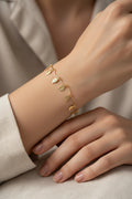 14K LEAF CHAIN BRACELET T-02720001