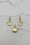 14K HELLO KITTY SET EARRINGS/ PENDANT GT-09880001