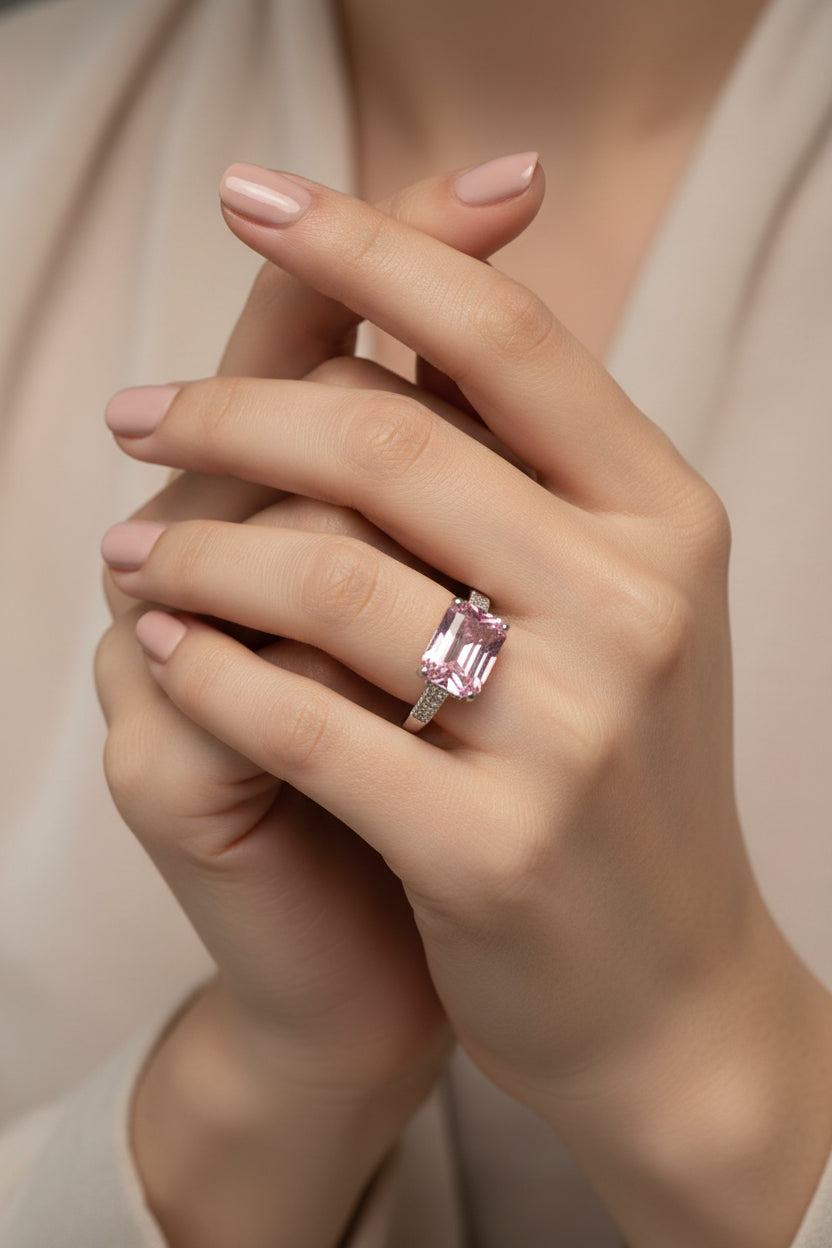 WHG PINK GEMSTONE RING XP