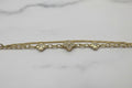 14K  DUAL CHAIN WITH CLOVER CHARMS BRACELET CS-15940001