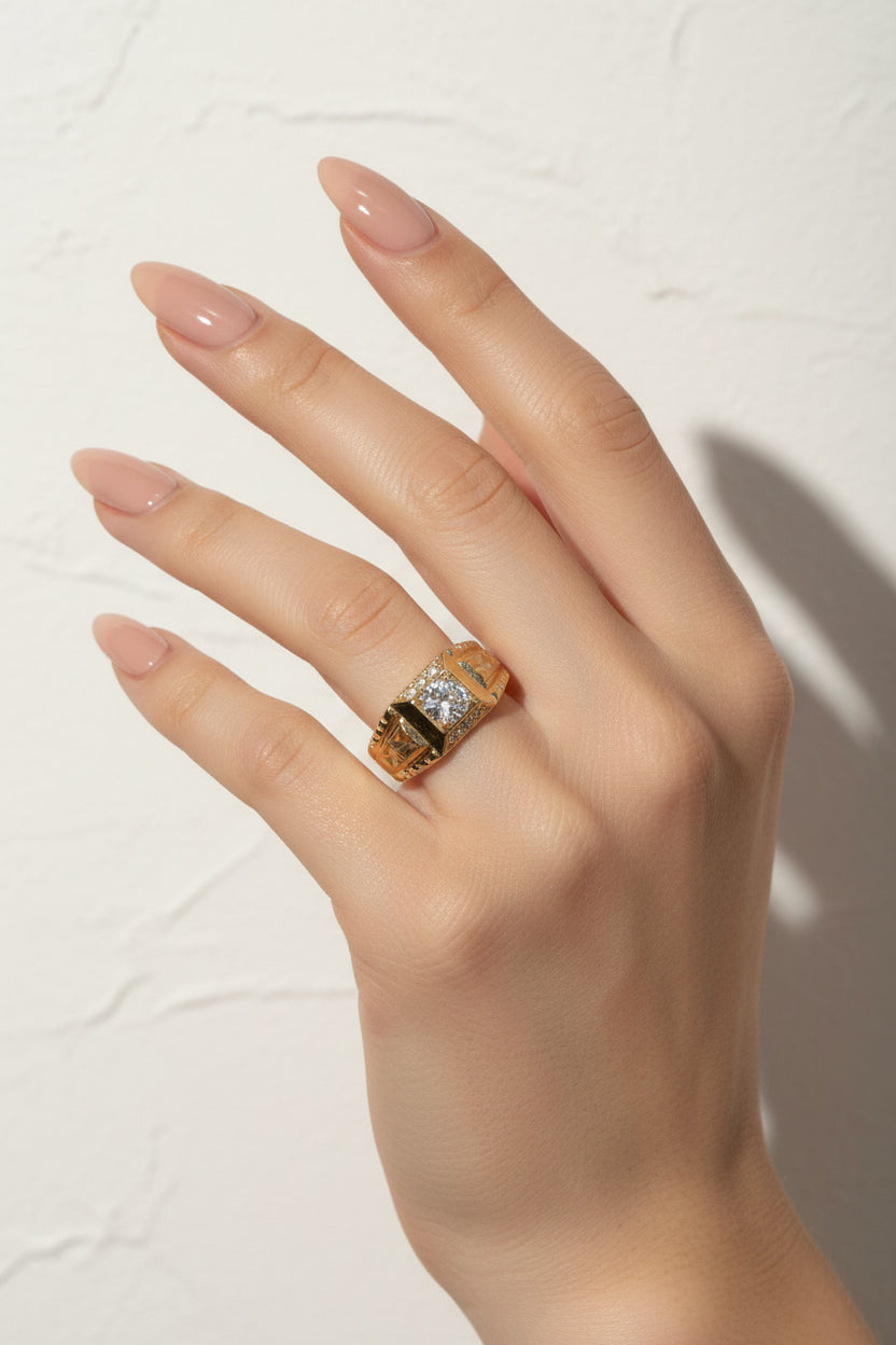 14K MENS STATEMENT RING GJ-00030001