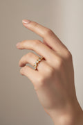 14K PEARL-CUT STONES RING X001232291