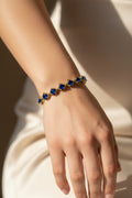 14K BLUE GEMSTONES TENNIS-STYLE BRACELET MS-19580014