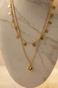 14K TWO DISTINCT CHAINS NECKLACE ST-52480001