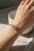14K FOUR LEAF CLOVER "CZ" BRACELET RQ368