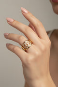 14K CC LOGO INSP "CZ" RING SH3798A