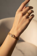 14K SET "LV" INSP HANDCUFF/RING GSH461A