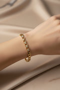 14K CLEAR ALTERNATIVE OVAL LINKS BRACELET RQ390