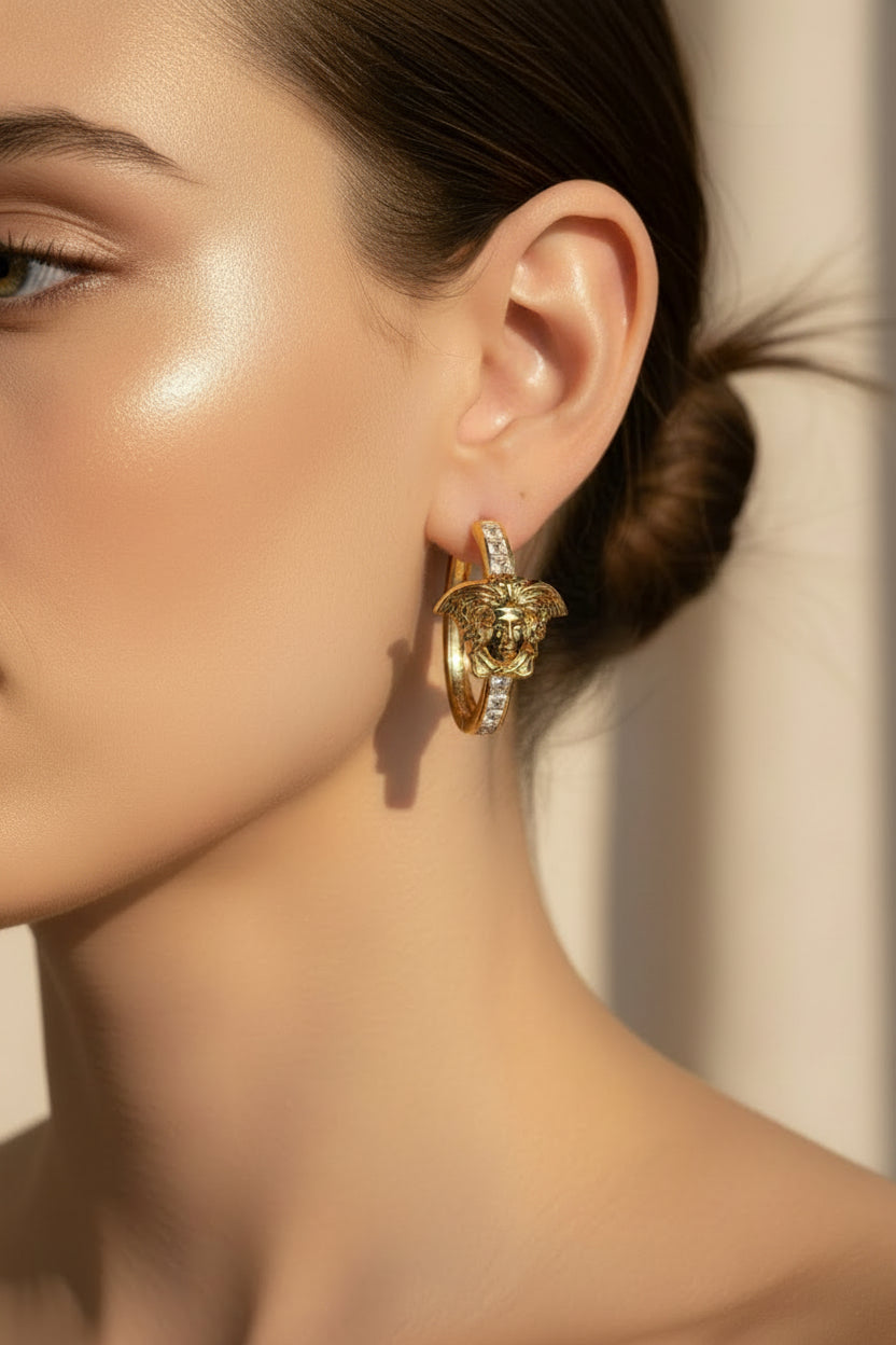 14K VERSACE LA MEDUSA INSP EARRING SH2772A