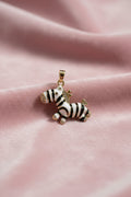 14K ZEBRA DESIGN PENDANT