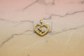 14K STITCH HEART PENDANT