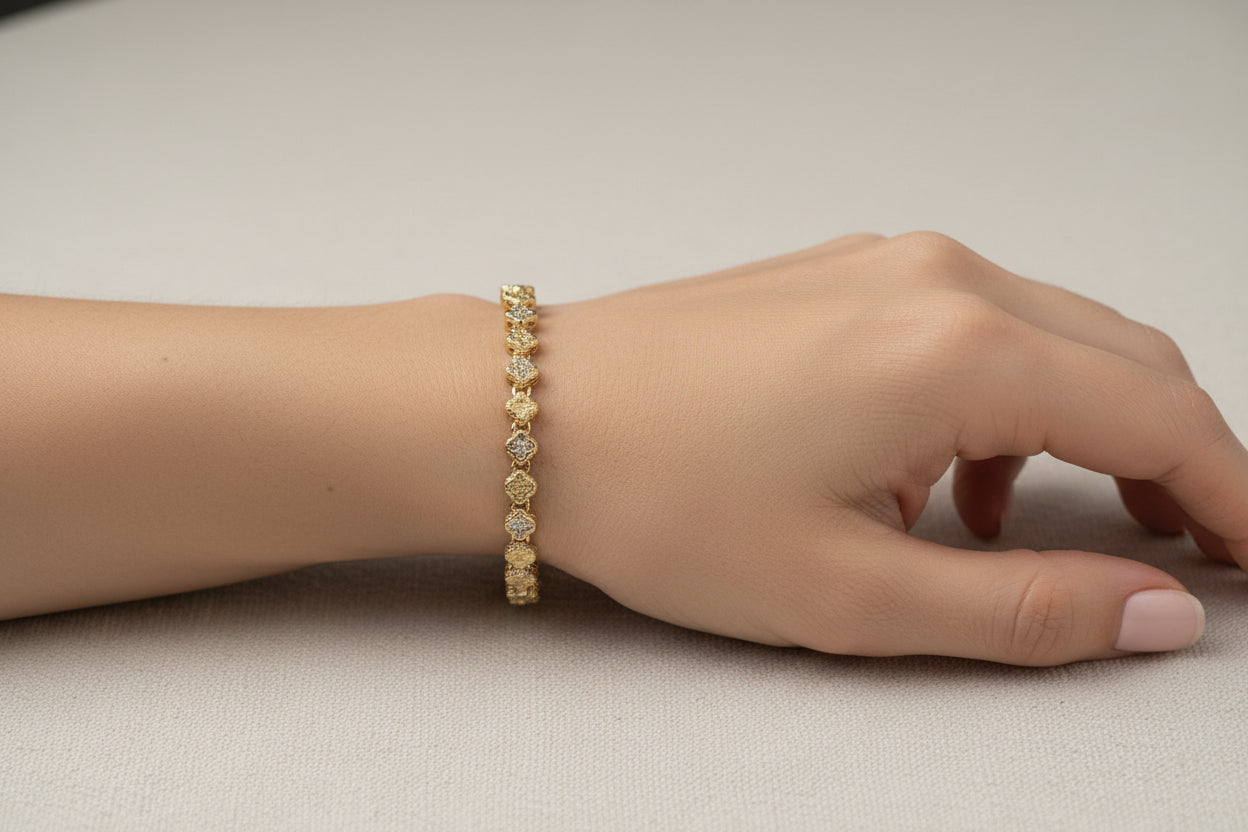 14K Clover Bracelet MS-29760004