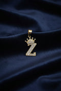 14K INITIAL "Z" CROWN ON TOP PENDANT