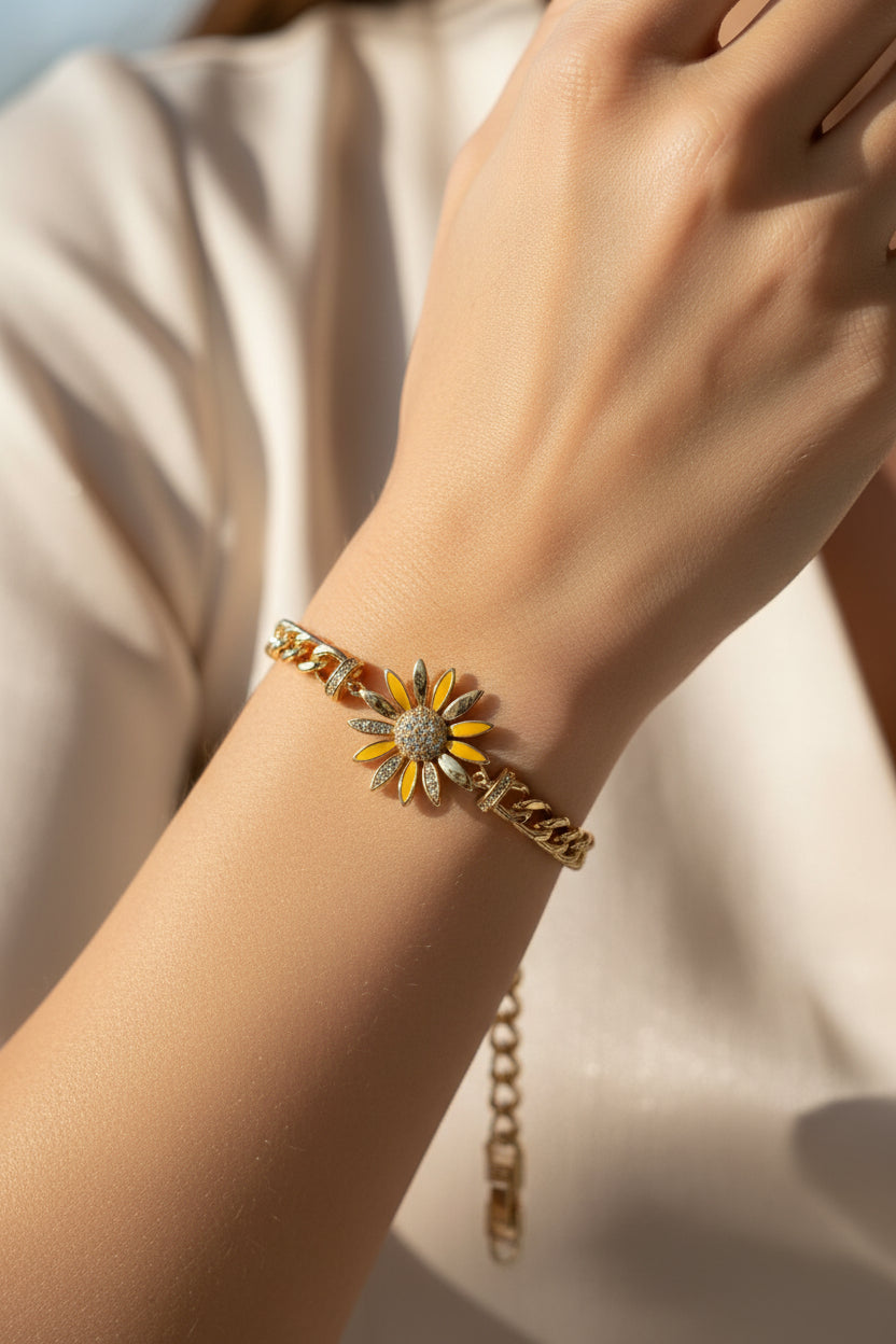 14K Flower Bracelet X001012048 SYX-64368D