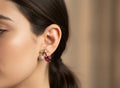 14K RED CHERRY STUD EARRING
