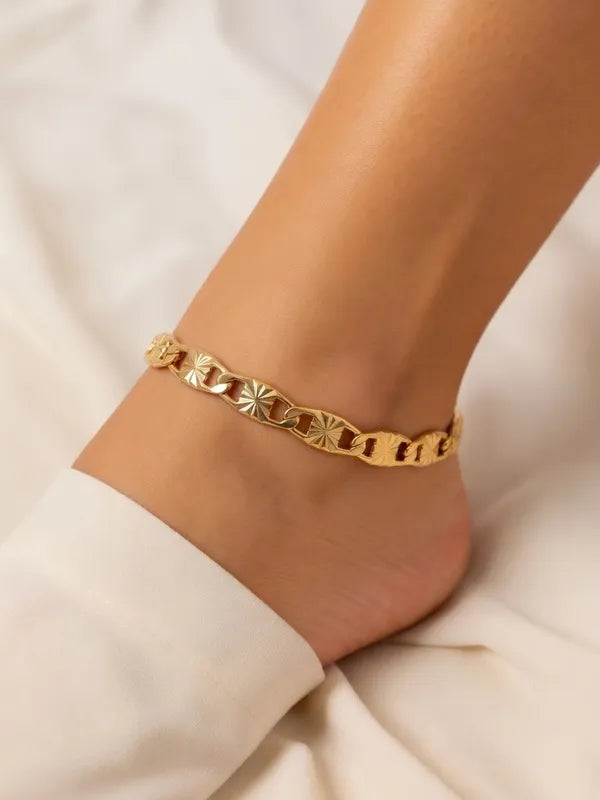 14K DIAMOND-CUT VALENTINO LINK 5N-27CM CHAIN LCC-29470180