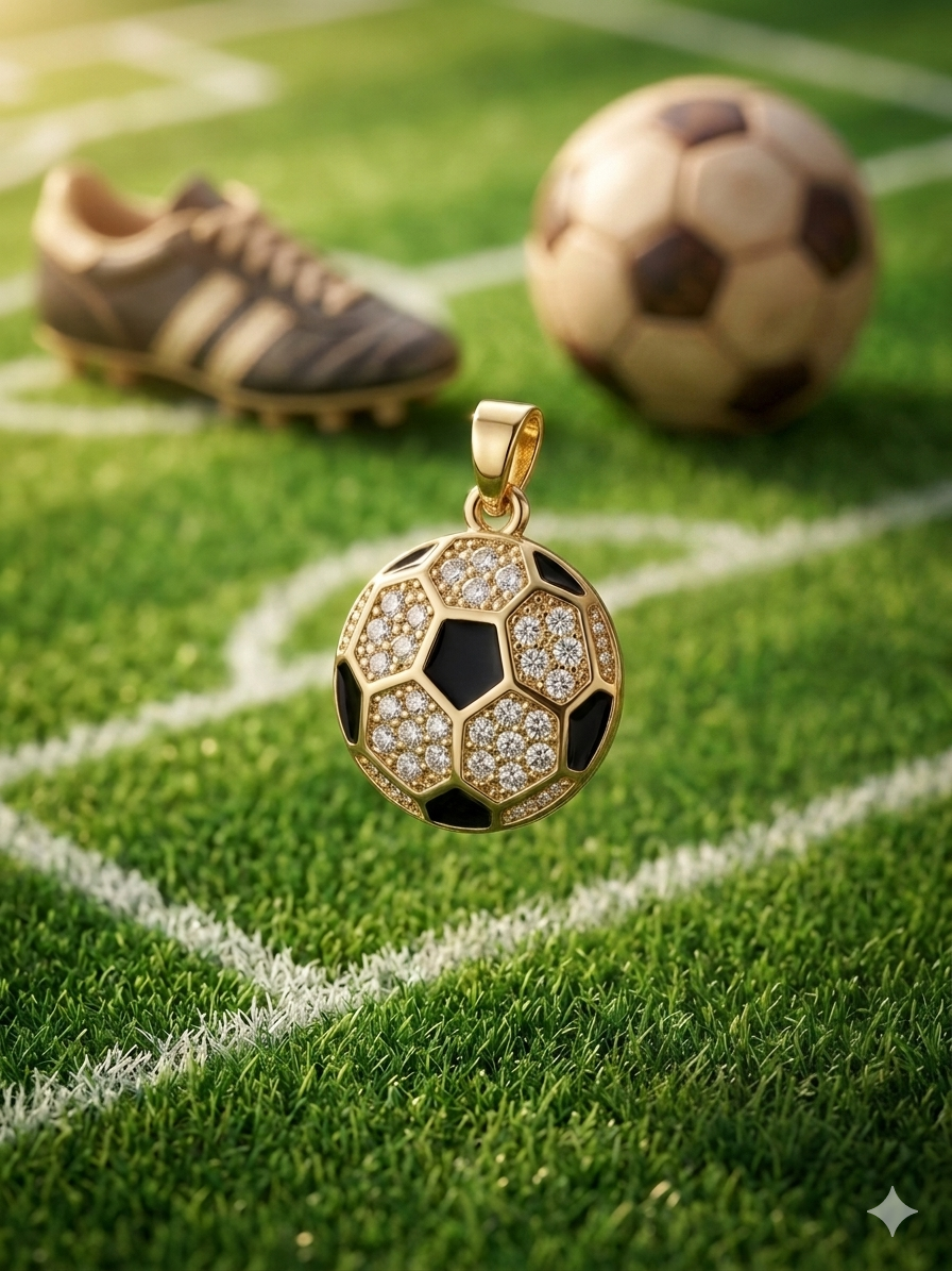 14K SOCCER BALL PENDANT