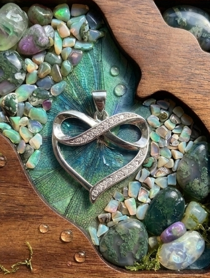 WHG INFINITY HEART PENDANT GS-04460001