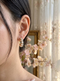 14K CLEAR HUGGIE EARRING RK-02650007