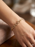 14K CLEAR INFINITY BRACELET