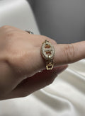 14K ANCHOR LINK RING